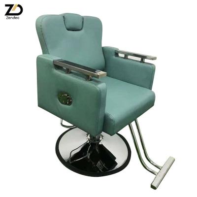 China Modern Metal Hydraulic Pump Styling Chair Barber Chairs High Quality Salon Equipment Beauty Salon for sale