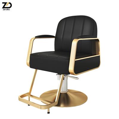 China Modern Accept Logo Salon Chair Professional Design Custom Barber Reclining Chair for sale