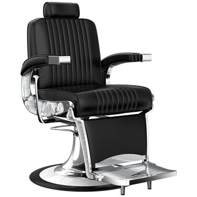 China New Modern Fashion Black Girly Barber Chair Good Quality Professional Salon Furniture for sale