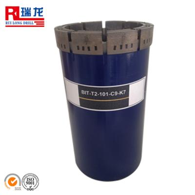 China Coal Mining T2 46,56,66,76,86,101,146 Mm Impregnated Diamond Core Drill Bit For Hard Rock for sale