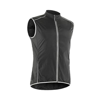 China Breathable Custom Men Women Cycling Sleeveless Windproof Windproof Vest Bike Running Clothing for sale