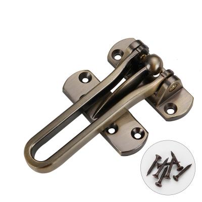 China Large modern zinc alloy anti-theft clasp for hotel security door hardware security chain door guard for sale