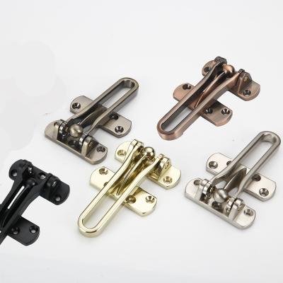 China Large modern zinc alloy anti-theft clasp for hotel security door hardware security door chain guard for sale