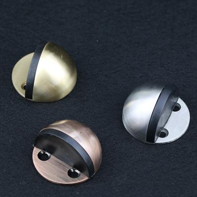 China Modern High Quality Stainless Steel Hemisphere Rubber Door Stops For Metal Door Accessories for sale