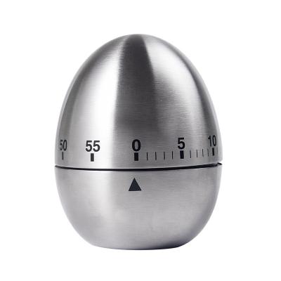 China Viable Mechanical Rotating Egg Kitchen Timer Stainless Steel Alarm 60 Minute Count Down Timer To Cook Study for sale