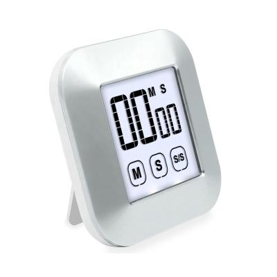 China Sustainable Easy Setting Touch Screen LCD Display Kitchen Timer For Cooking Study Desk for sale