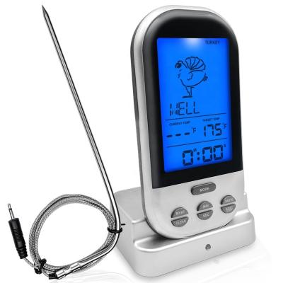 China Kitchen Thermometers 197 Feet Extend Remote Wireless Digital BBQ Meat Thermometer for Grilling Smoker Oven Kitchen Turkey for sale