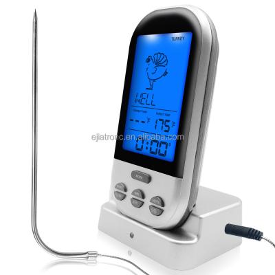 China Kitchen Thermometers EK8010 Wireless Digital Grill Remote Meat Thermometer For BBQ Smoker Oven Kitchen Turkey Steak for sale