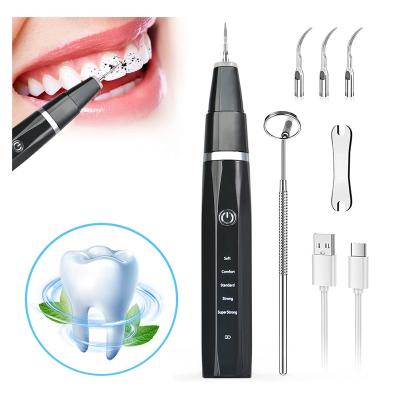 China Clean Teeth High Quality Dental Calculus Remover Household Teeth Tartar Plaque Remover Portable Ultrasonic Tooth Cleaner for sale