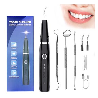 China For Home Use 2023 Best Tooth Cleaner Home Use Dental Calculus Remover Electric IPX7 Waterproof Ultrasonic Plaque Remover for teeth for sale