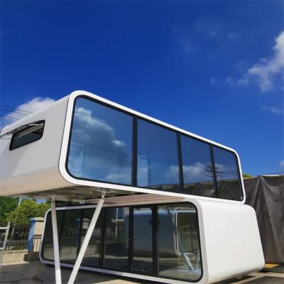 China Modern Factory Supply Eco Friendly Waterproof Double Wide Prefabricated House Mobile Home Manufacturer Capsule House Vacation Space for sale