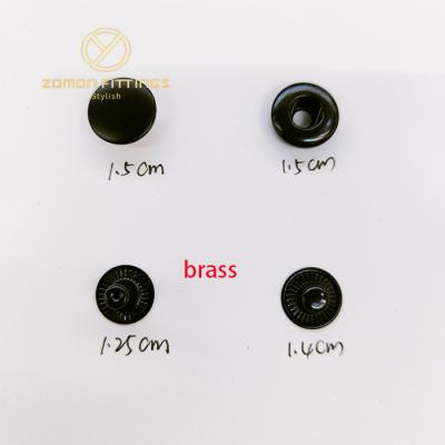 China Sustainable Factory Supply High Quality Custom Brass Metal Snap Buttons Press Gunmetal Snap Button for sale