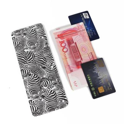 China Custom printing tyvek paper wallet durable tyvek paper wallet fashion zebra paper wallet for sale