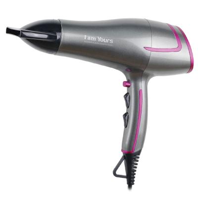 China Hotel Style Professional Compact 2100W Travel Hair Dryer With Folding Handle 2 Heat Settings for sale