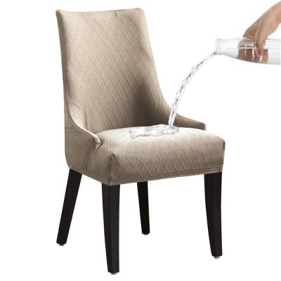 China TWILL Hot Sale Pattern Stretch Chair Covers for Dining Room Printed Stretchable Dining Chair Slipcover for sale