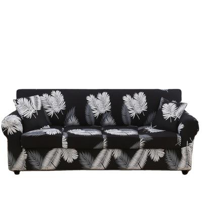 China Comfortable Factory custom design sofa cover printed jacquard 4 3 2 1 seat sofa stretch 4 seat sofa cover dining chair cover for sale