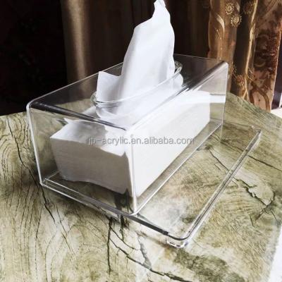 China Modern Clear Acrylic Restaurant Tissue Napkin Dispenser for sale