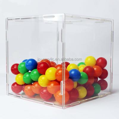 China Eco-friendly Detachable Clear Acrylic Raffle Tickets Urn for sale