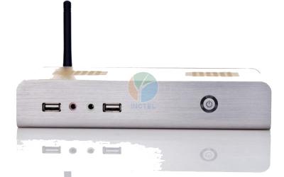 China Industrial Fanless Computer Cube PC with Directx11 RS232 Wifi Fanless Mini PC for sale