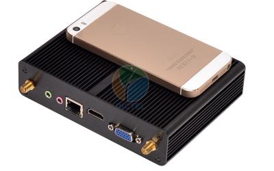 China Low Power Palm Sized Fanless Mini PC RAM Gigabit Lan USB3.0 with Aluminum Alloy Shell for sale