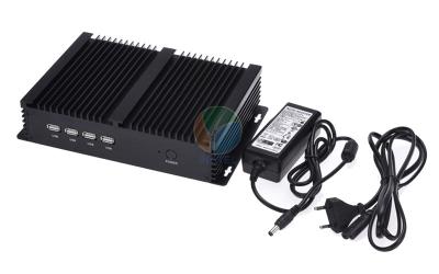 China Intel Atom Fanless Panel Industrial  PC Windows Linux with Dual Gigabit Lan DC 12V for sale