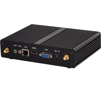 중국 중핵 고성능 Fanless 소형 HTPC 케이스 인텔 이중 Celeron 2980U 펜티엄 3556u VGA 소형 PC 판매용