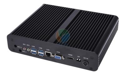 China Het kleine Fanless-Miniitx Geval Intel Pentium, Draadloze Dubbele Kern Ingebedde Industriële PC van PC Te koop