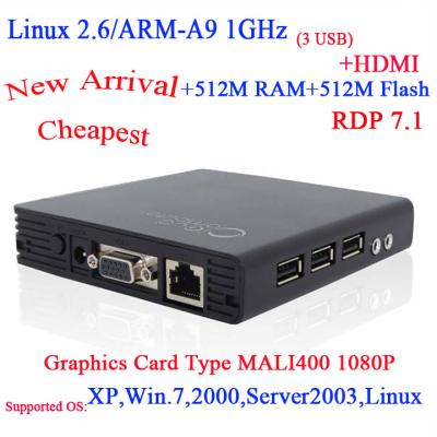 Cina Il mini PC del thin client senza fili FL200 ha incastonato la molestia dual core RD di Linux 2,6 1Ghz RAM in vendita