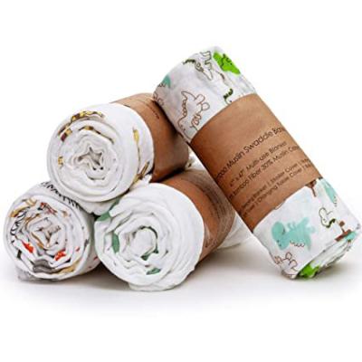 China Wholesale PORTABLE cute animal design low price 120 x 120 cm bamboo muslin wraps organic muslin hoodie wraps for sale