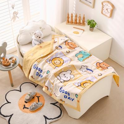 China Wholesale 100% Fresh Thin Summer Baby Comforter Kids Sleep Quilt New Organic Cotton Children's Quilted Quilt 40s Cotton for sale