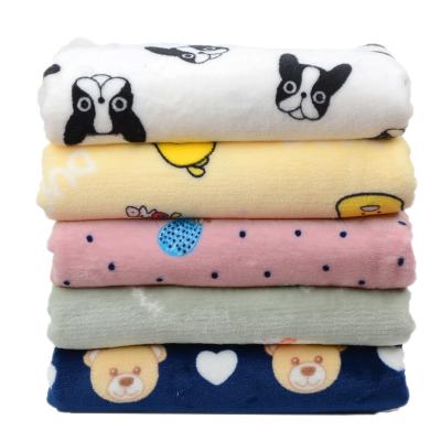 China Double Sided Anti Pill Polyester Flannel Fleece Printing Fabric Plush Fabric for sale