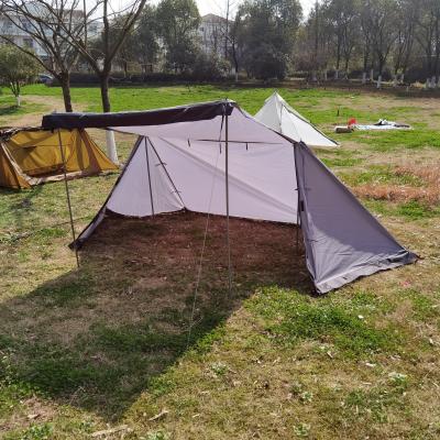 China 210T PU3000MM POLYESTER waterproof sunproof double camping tent people mosquito tent multifunctional shelter for sale