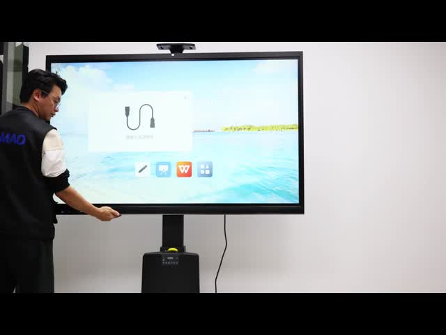 Interactive Flat Panel Android 8+128G Win 10 11 40 Point Touch Interactive Whiteboard