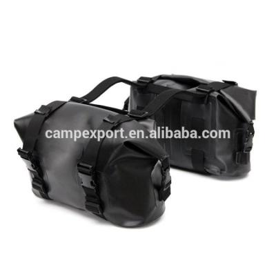 China Durable Rolltop PVC Tarpaulin Motorcycle Saddlebag Waterproof Bag for sale