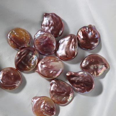 China Jewelry Making Pearl Wholesale High Quality Large Baroque Purple Pearl Natural Irregular Shape Freshwater Pearl Beading Dress for sale