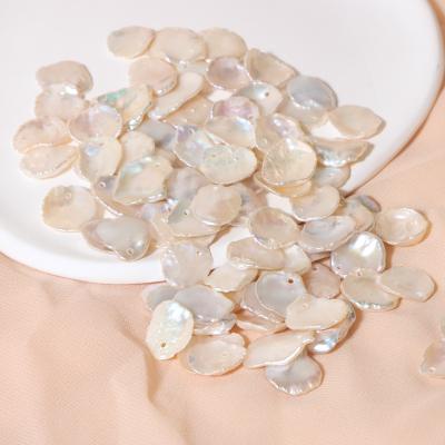 China Jewelry Making Natural Freshwater Pearl Petals Baroque Head Perforated Loose Beads Diy Freshwater Baroque Pearl for sale