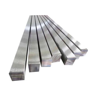 China Industrial Customizable Size 304 Stainless Steel Square Bar Mirror Polished Steel Flat Square Steel Solid Bar for sale