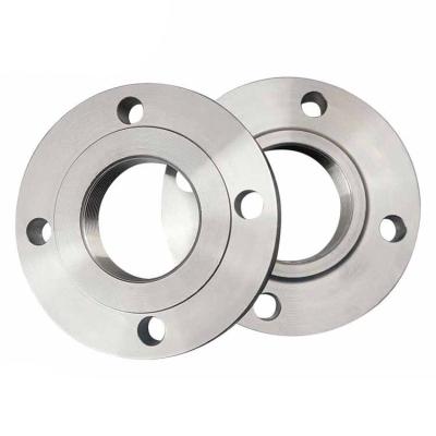 China Construction 201 Stainless Steel 202 301 302 304 304L Slip On Flange Custom Forged Metal Threaded Flange for sale