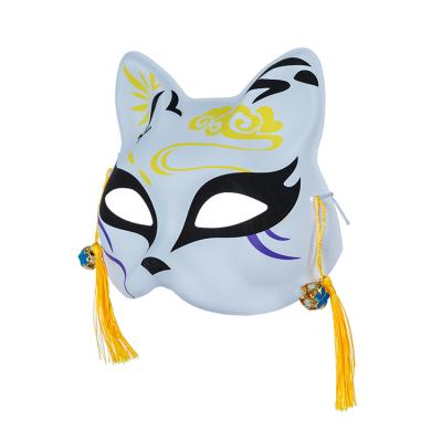 China New High Fashion Half Face Cat Fox Cat PVC Material Painted Creative Delicate Dress Up Face Cover Up Face Cover for sale