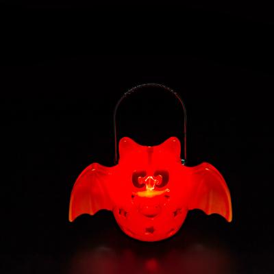 China 2022 New Arrival Bright Halloween Gift Plastic Light Hanging Decorative Party Bat Lanterns for sale