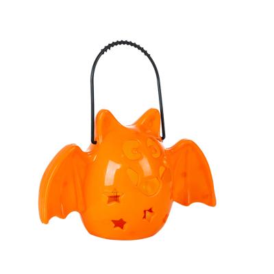 China Bright Professional Party Supplier Halloween Bat Shaped Lantern With Lights Kids Hanging Lanterns for sale