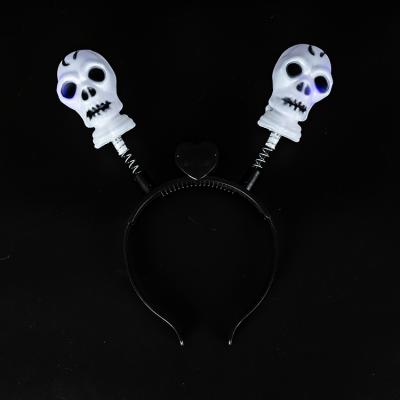 China Good Quality Customized Luminous Skull Headband Cartoon Hair Accessories Cute Headband for sale