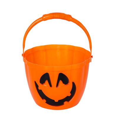 China China Factory Wholesale Luminous Halloween Trick Treat Bags Portable Halloween Pumpkin Luminous Bucket for sale