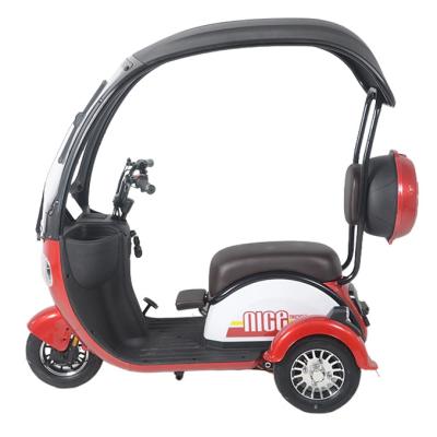 China Passenger Three Wheeler 500w 3 Wheels Electric Car Electric Vehicle For Family Electric Tricycle With Cabin Motorcycle 3 Wheel E-Bike for sale