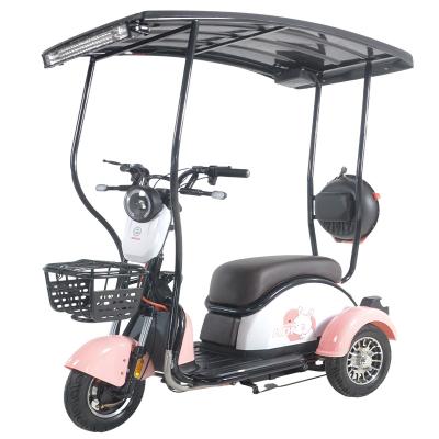 China Pedicab e Solar Rickshaw Adult Passenger Three Wheeler 600W Tuk Tuk Electric Tricycle With Solar Panel 3 Wheel Cargo Motorcycle Tricycle for sale