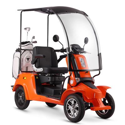 China Color Optional Wheels Electric Scooter 800W Four Wheeler Golf Cart 4 Passenger For Adults Factory Directly Sale T Electric Scooters for sale