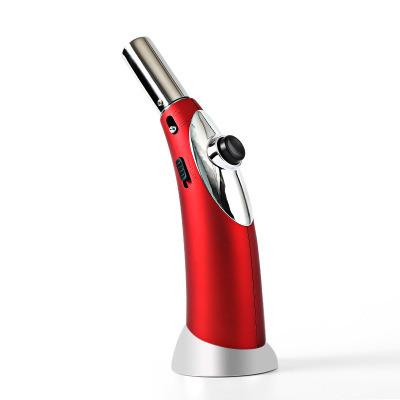 China Kitchen Minimalist Portable Refillable Windproof Blow Butane Welding Gas Lighters Jet Torch For Cooking for sale