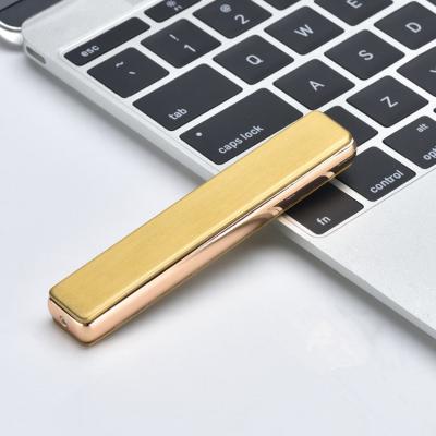 China Cheap Ultra Thin Portable Cigarette Lighter USB Rechargeable Electronic Lighter Price USB Lighter For Promotional Gift for sale