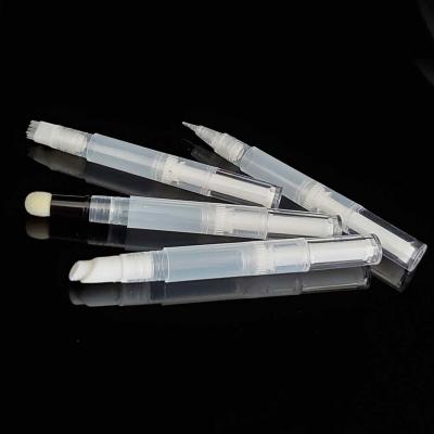 China High Quality Empty Round Transparent Oil Concealer Nail Cuticle Twist Private Label 2ml Cosmetic Pen for sale