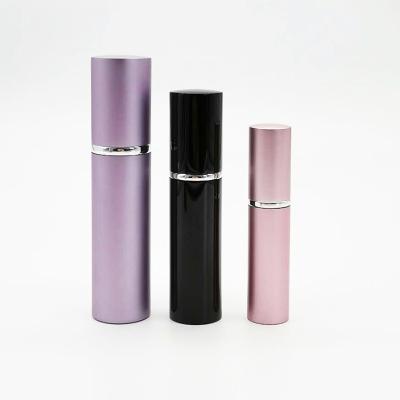 China Personal care 5ml 8ml 10ml 15ml 20ml round colorful refillable aluminum perfume bottle with great price for sale